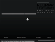 Tablet Screenshot of klumpp-architekten.com